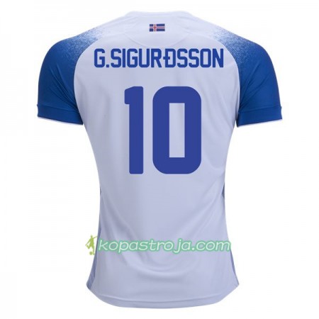 Billiga Fotbollströjor Island G.Sigurdsson 10 VM 2018 Borta tröja